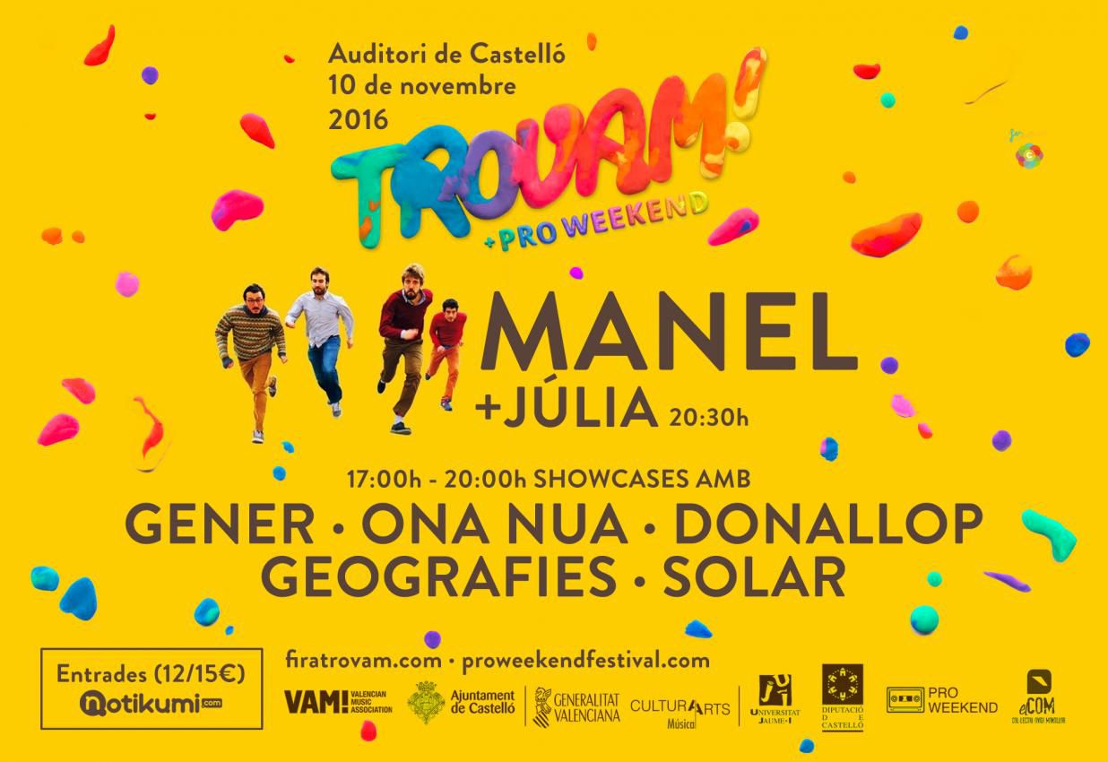 Concert: TroVam amb Manel, Júlia a Castelló de la Plana ...