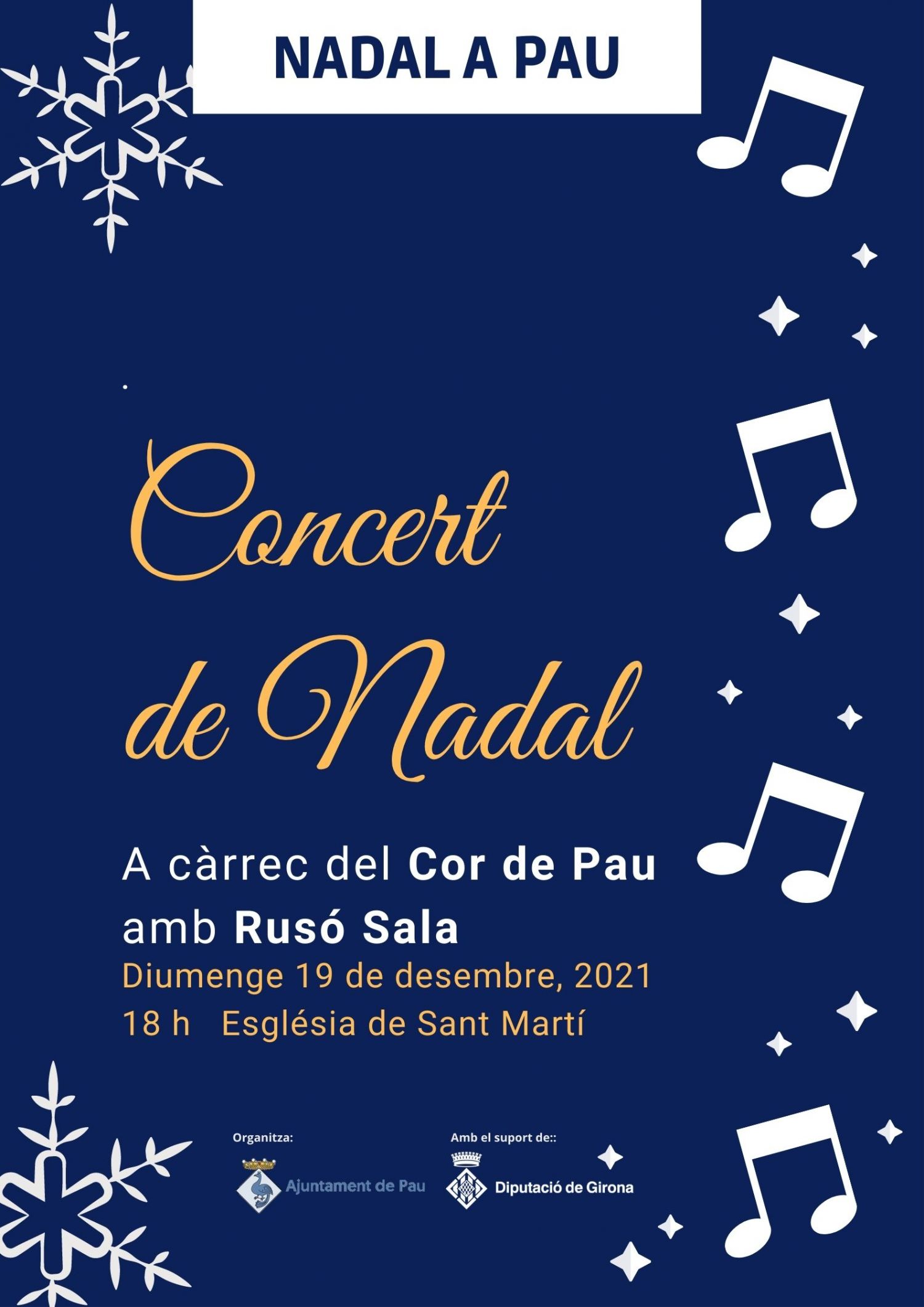 Concert de Cor de Pau, Rusó Sala  - Concert de Nadal