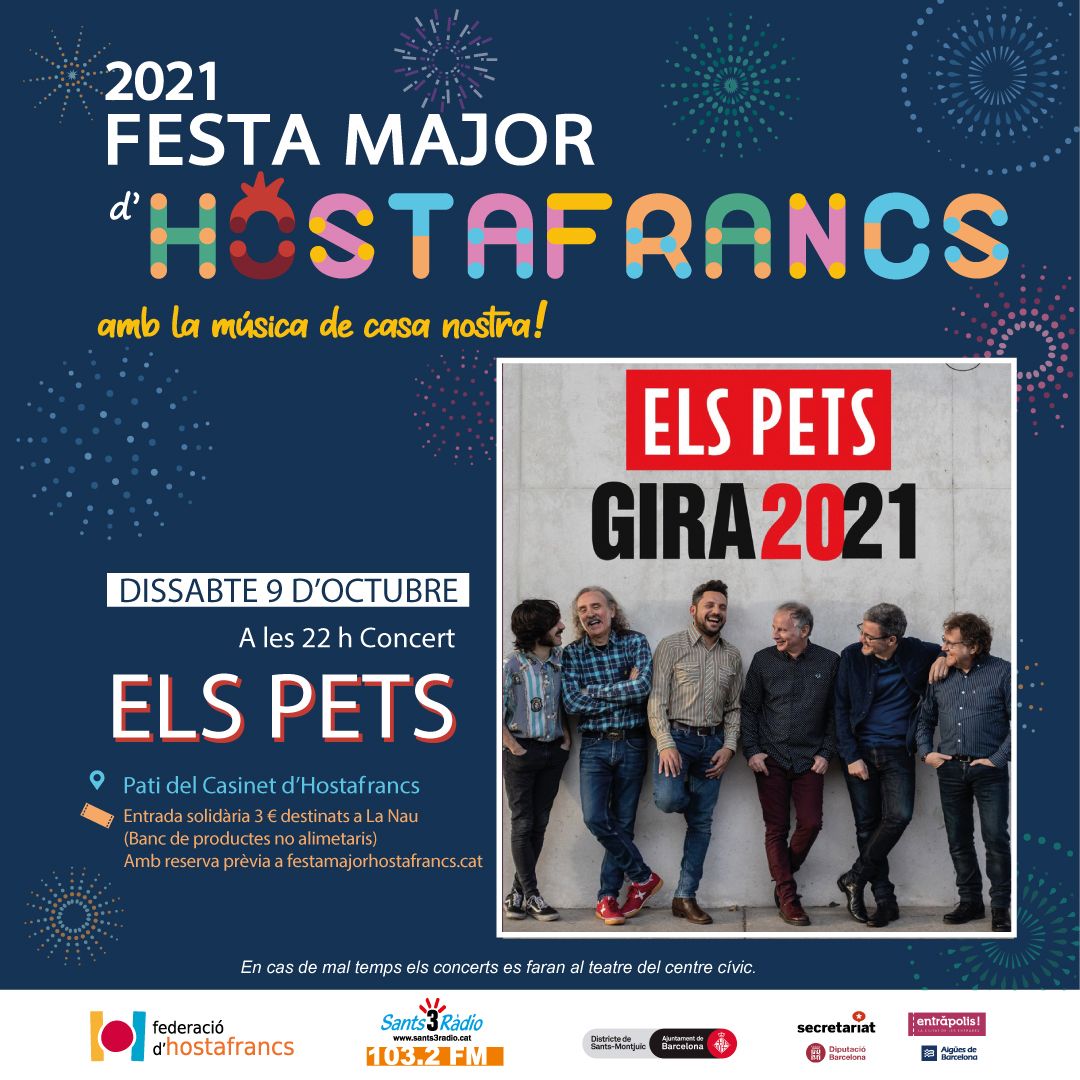 Concert de Els Pets  - Concert Els Pets Festa Major d'Hostafrancs