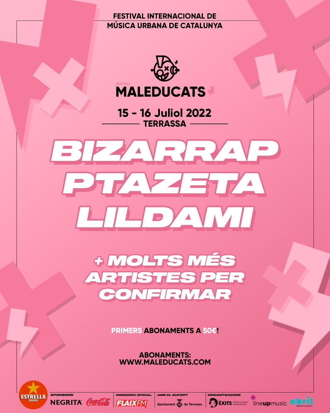 Concert de Bizarrap, Lildami, Ptazeta  - Festival Maleducats