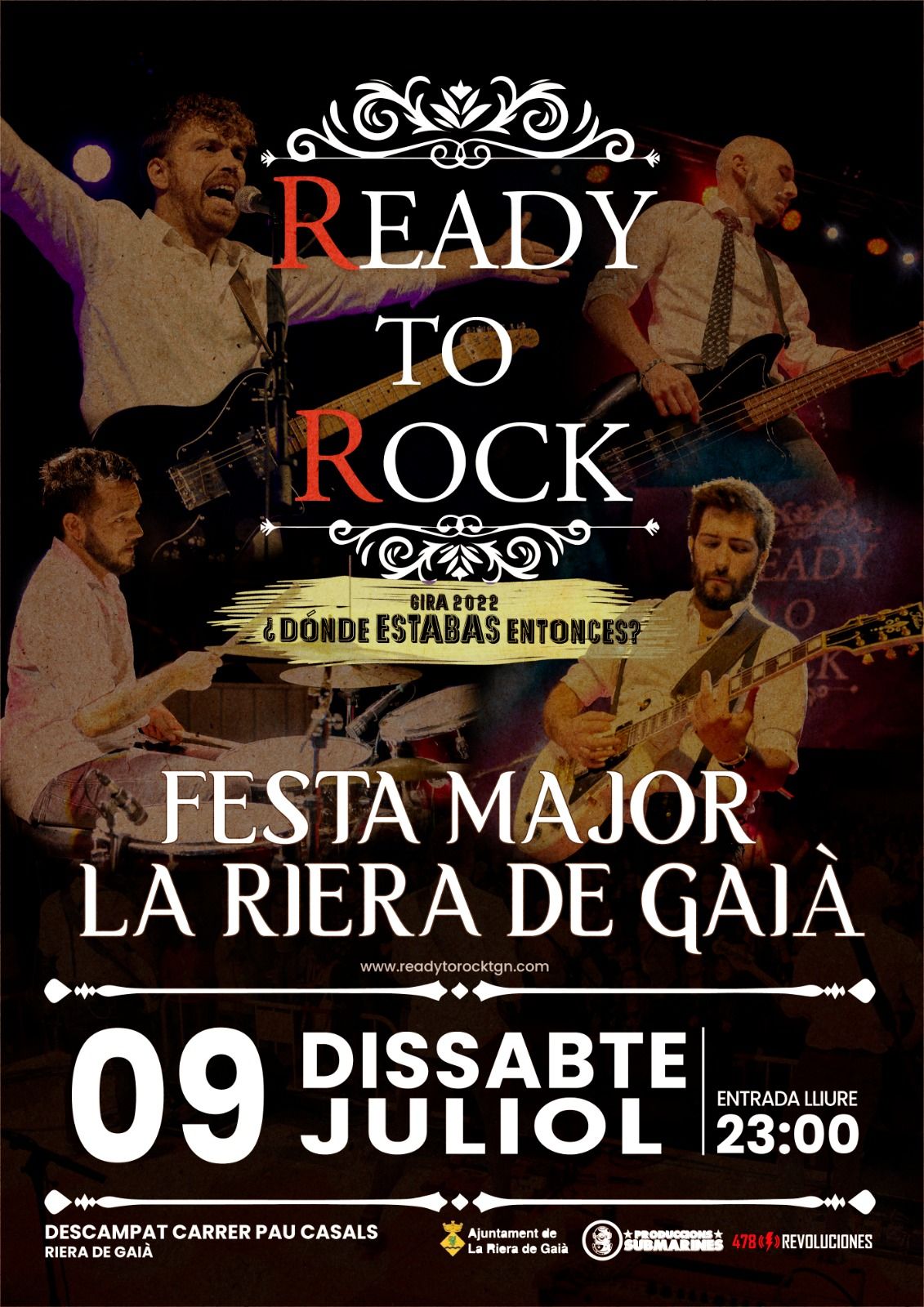 Concert de Ready To Rock  - Festa Major La Riera de Gaià 2022