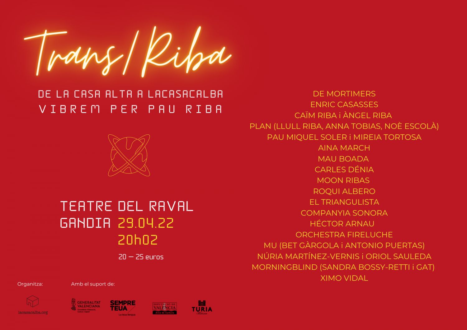 Concert de Aina March, Carles Dénia, Caïm Riba, de mortimers,...  - Trans Riba - Homenatge a Pau Riba
